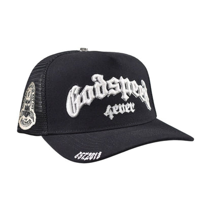 Godspeed Forever Trucker Men's Snapback Hat Black gdspd13-bl