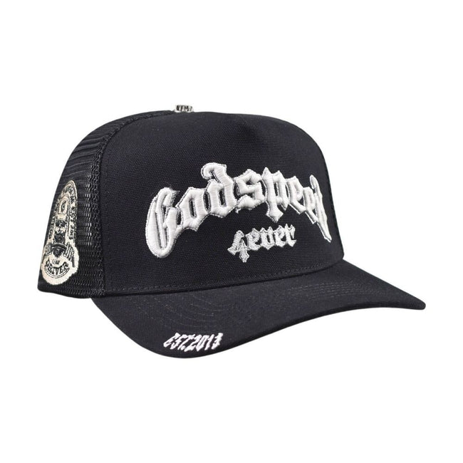 Godspeed Forever Trucker Men's Snapback Hat Black gdspd13-bl