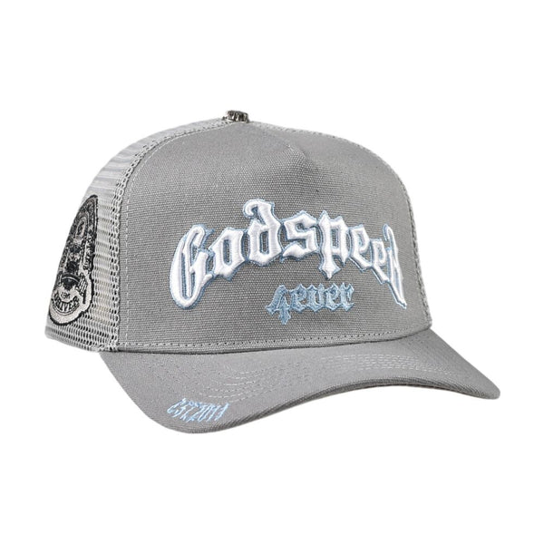 Godspeed Forever Trucker Men's Snapback Hat Cool Grey gdspd13-cg