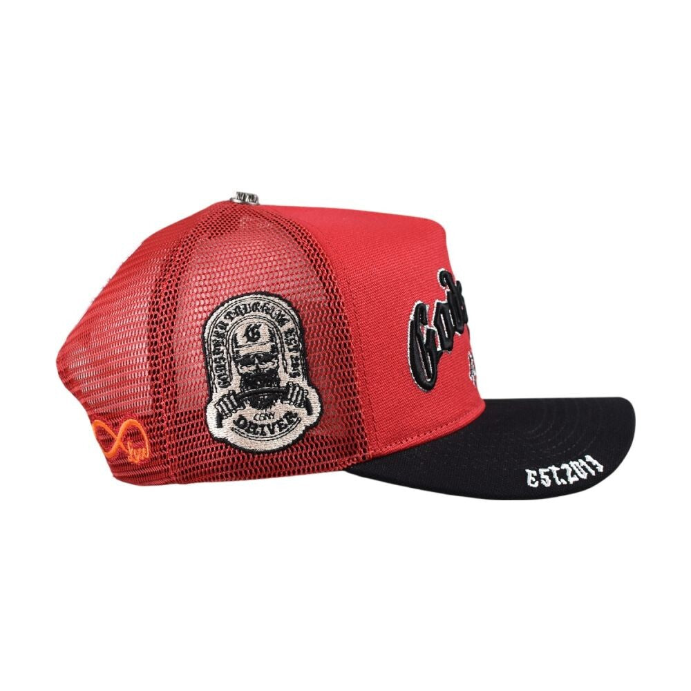 Godspeed Forever Trucker Men's Snapback Hat Red/Black gdspd13-rb
