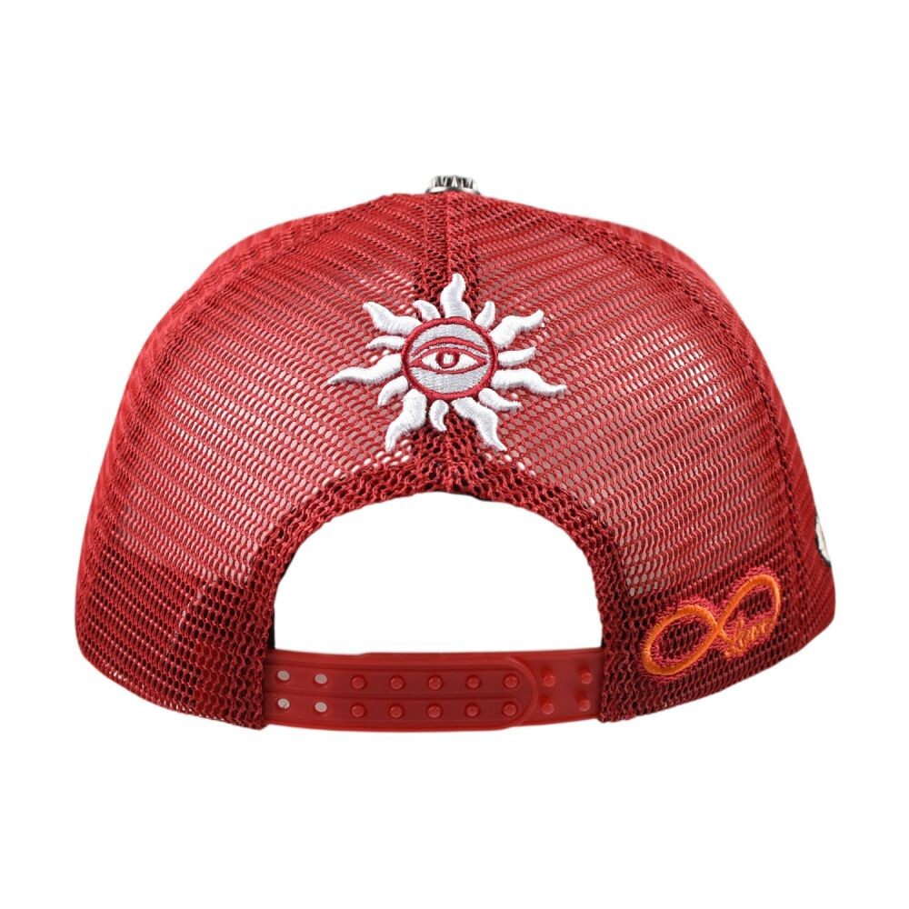Godspeed Forever Trucker Men's Snapback Hat Red/Black gdspd13-rb