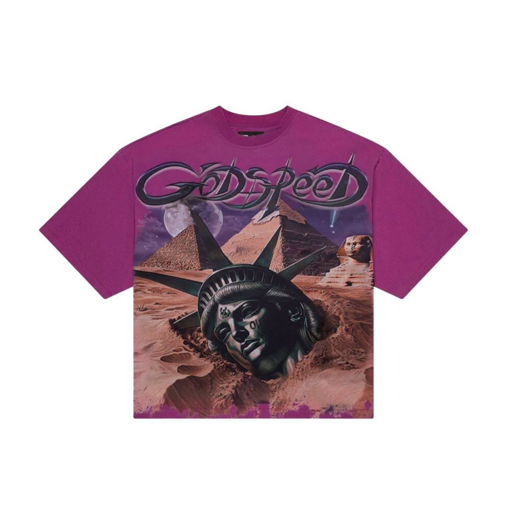 Godspeed Mother Cairo Men's T-Shirt Plum Wash gdspd14-pw