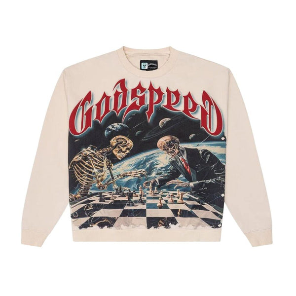Godspeed Checkmate Men's Sweatshirt Bone gdspd21-bn