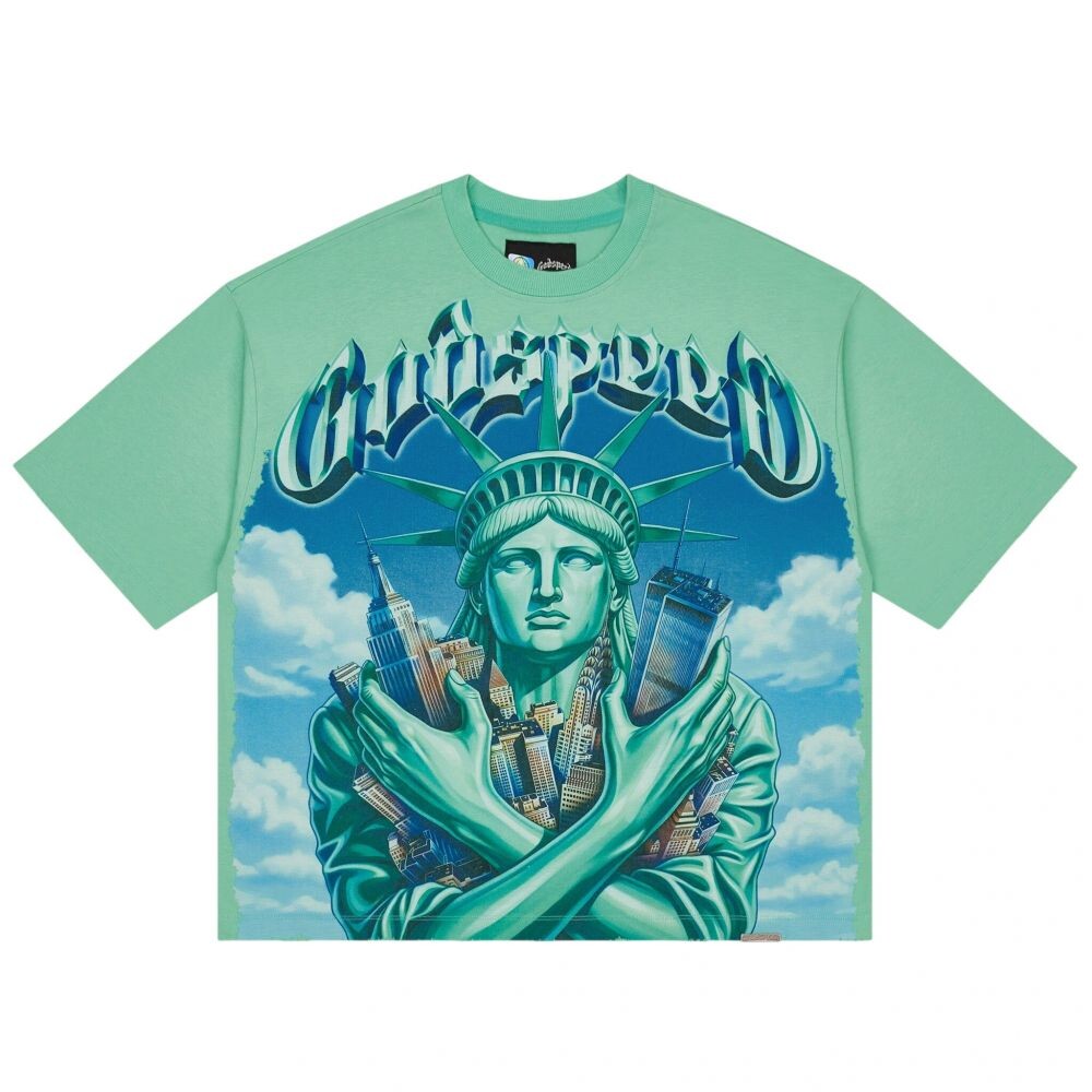 Godspeed Empire Guardian Men's T-Shirt Aqua gdspd42-aq