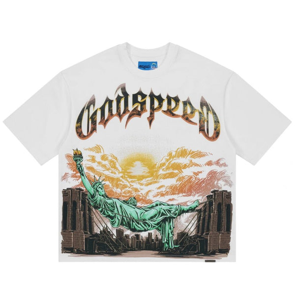 Godspeed Burnt Bridges II Men's T-Shirt White gdspd50-wh
