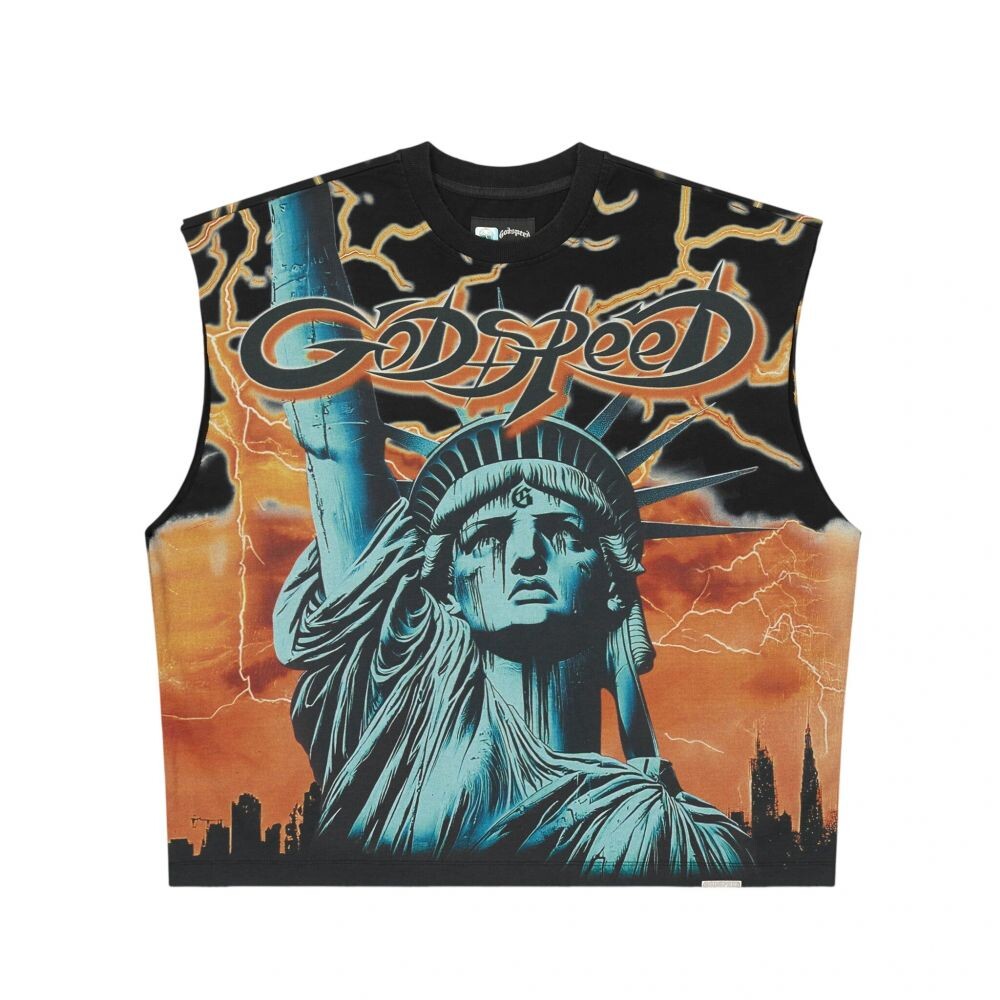 Godspeed Voltage Sleeveless Men's T-Shirt Orange gdspd51-or