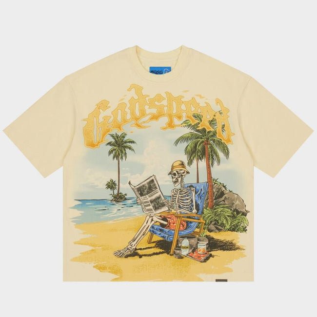 Godspeed Skeleton Beach II Men's T-Shirt Bone gdspd52-bn