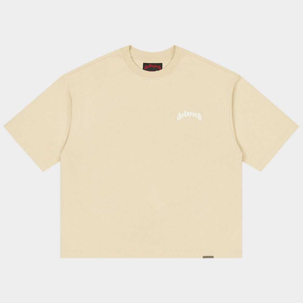 Godspeed Vital Men's T-Shirt and Short Set Oat Milk gdspd53-om