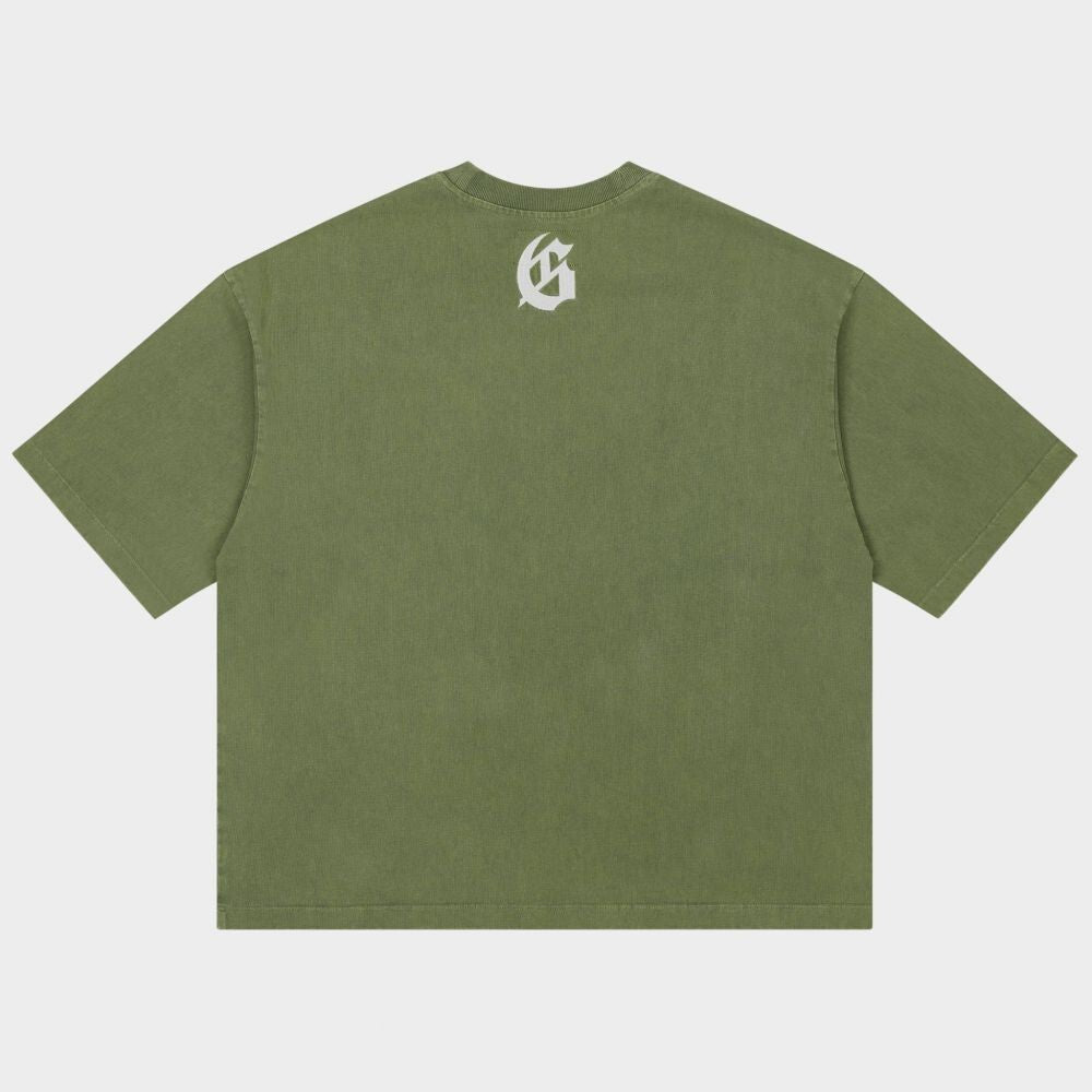Godspeed Vital Men's T-Shirt and Short Set Olive Washed gdspd53-ow
