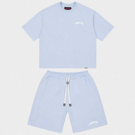 Godspeed Vital Men's T-Shirt and Short Set Sky Blue gdspd53-sb
