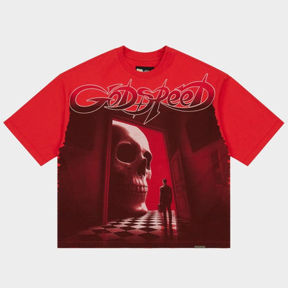 Godspeed Fate's Doorstep Men's T-Shirt Red gdspd55-rd