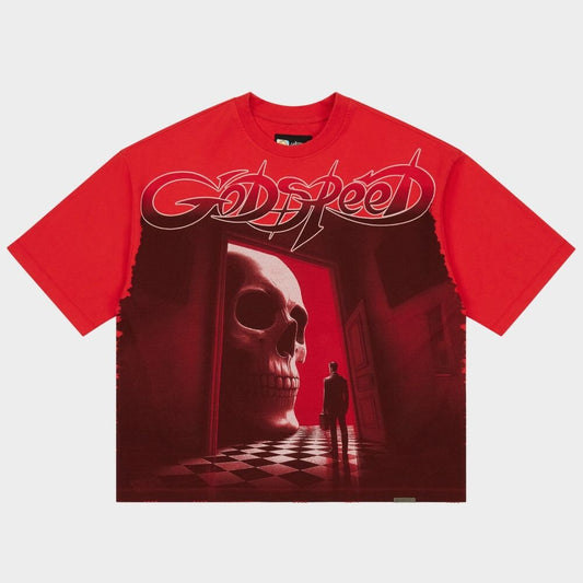 Godspeed Fate's Doorstep Men's T-Shirt Red gdspd55-rd