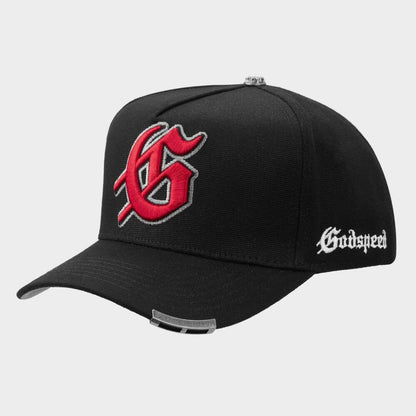 Godspeed Insignia Men's Snapback Hat Black/Red gdspd57-br