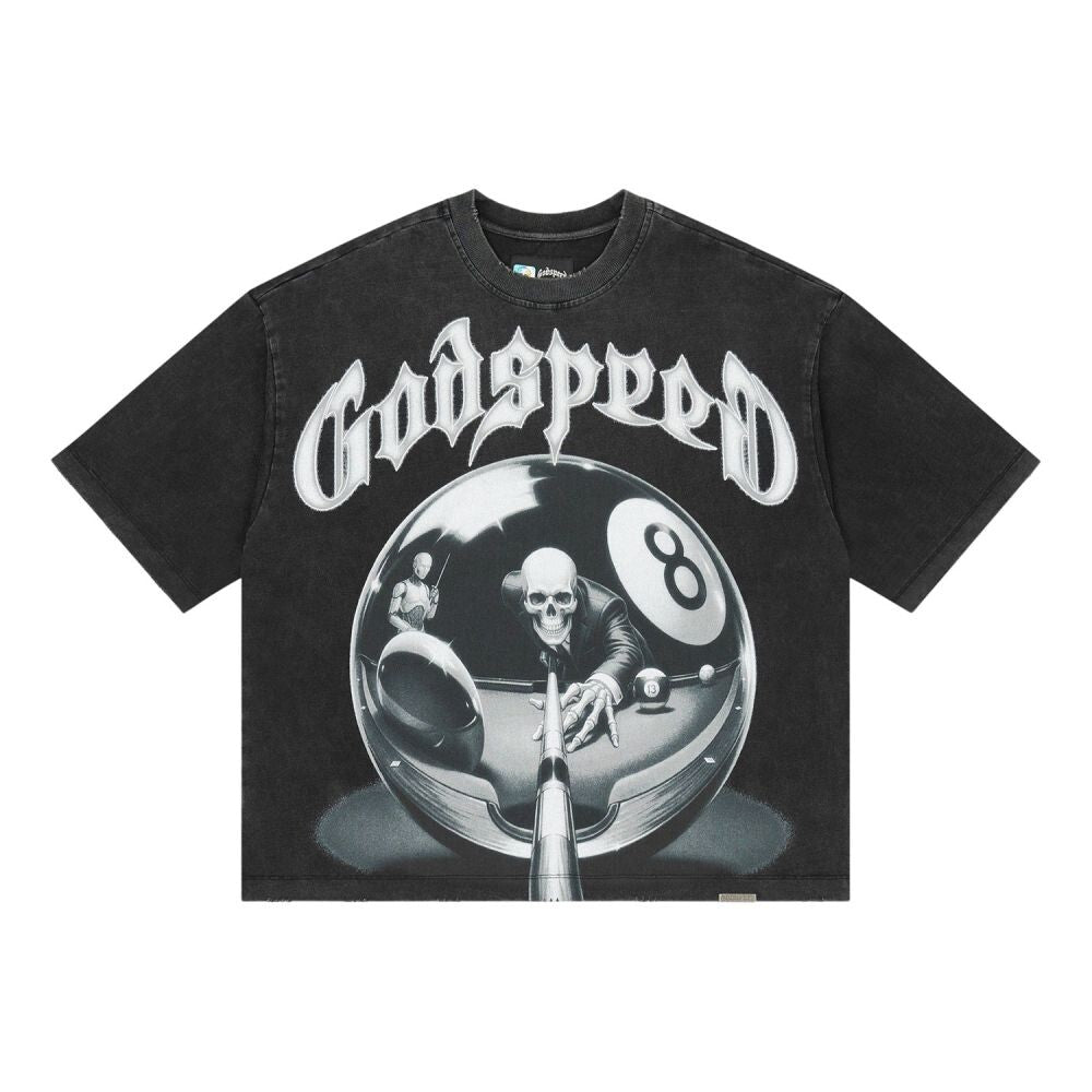 Godspeed 8Ball CP Men's T-Shirt Black Wash gdspd59-bw
