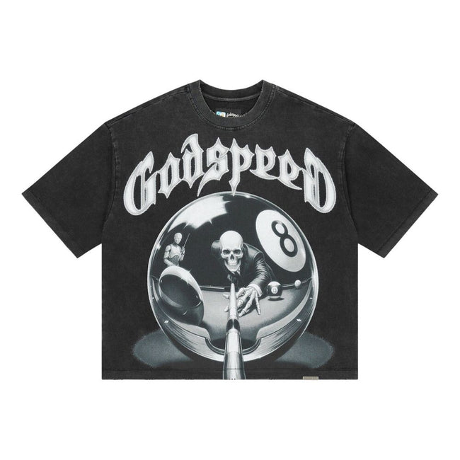 Godspeed 8Ball CP Men's T-Shirt Black Wash gdspd59-bw