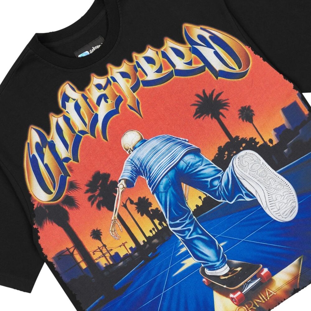 Godspeed Kick Push Men's T-Shirt Black gdspd60-bk