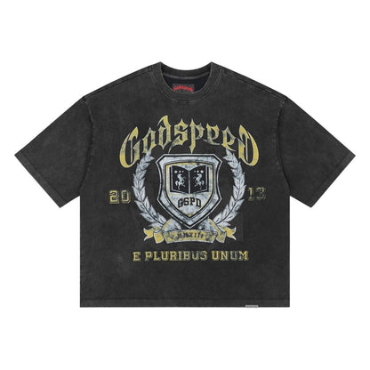Godspeed GDSPD Crest Men's T-Shirt Black Wash gdspd61-bw
