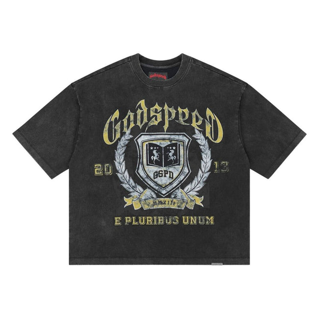Godspeed GDSPD Crest Men's T-Shirt Black Wash gdspd61-bw