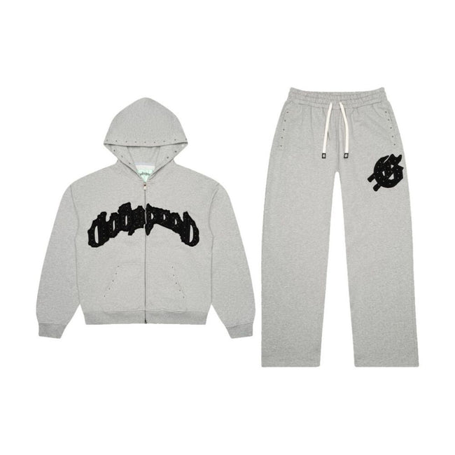 Godspeed Symmetric Studded Men's Sweatsuit Grey/Black gdspd62-gb