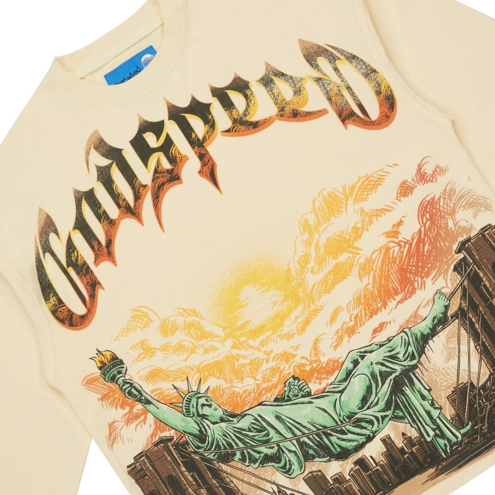 Godspeed Burnt Bridges II Men's Long Sleeve Tee Bone gdspd63-bn