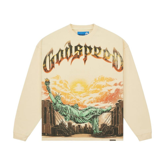 Godspeed Burnt Bridges II Men's Long Sleeve Tee Bone gdspd63-bn