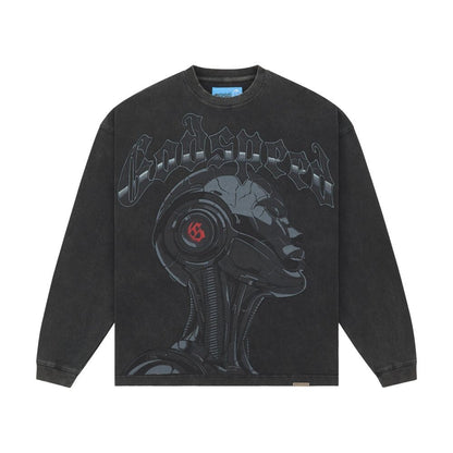 Godspeed Alexa II Men's Long Sleeve Tee Black Wash gdspd64-bw