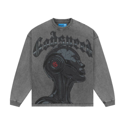 Godspeed Alexa II Men's Long Sleeve Tee Grey Wash gdspd64-gw
