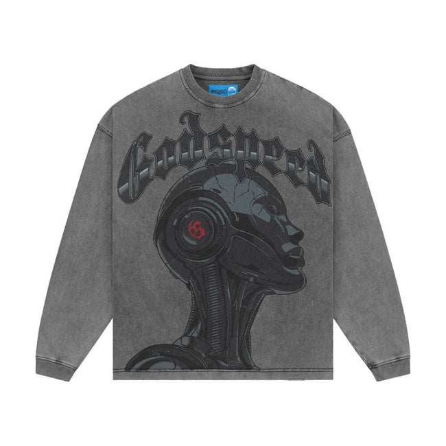 Godspeed Alexa II Men's Long Sleeve Tee Grey Wash gdspd64-gw