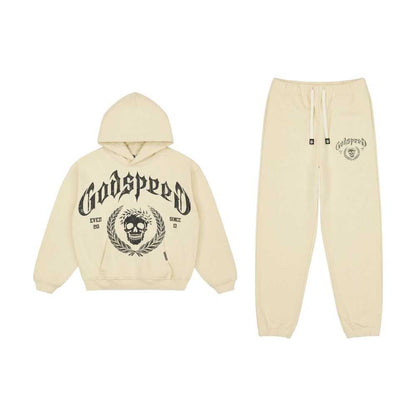 Godspeed Victor Crest Men's Sweatsuit Cream gdspd66-cr
