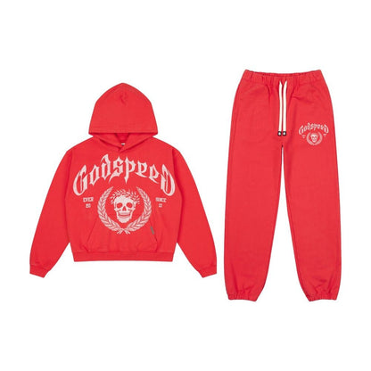 Godspeed Victor Crest Men's Sweatsuit Red gdspd66-rd