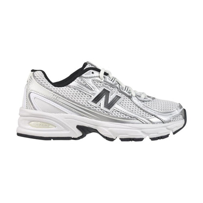 New Balance 740 Big Kids' Shoes Silver Metallic/White/Black gr740-nw