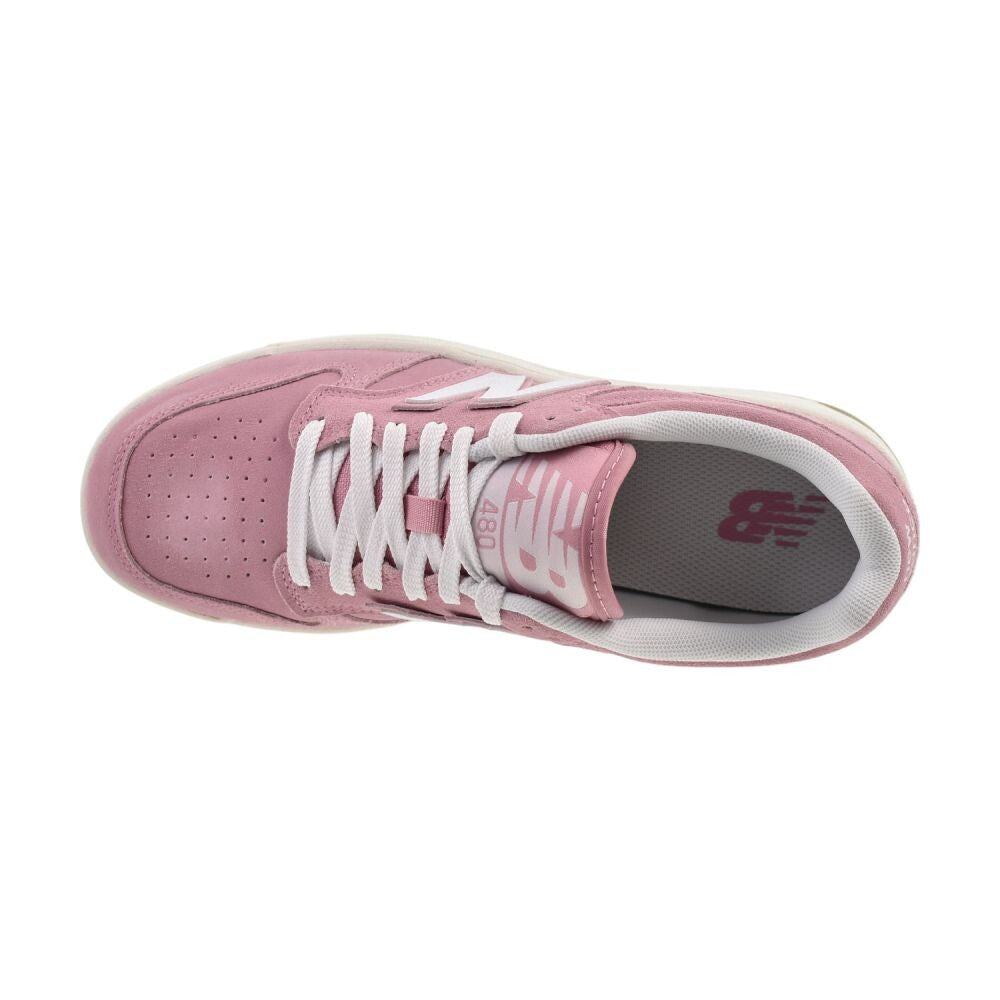 New Balance 480 Big Kids' Shoes White/Pink gsb480-st