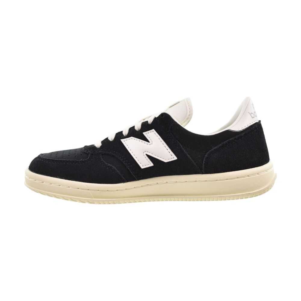 New Balance T500 Lace Big Kids's Shoes Suede Black/White gst500-bk