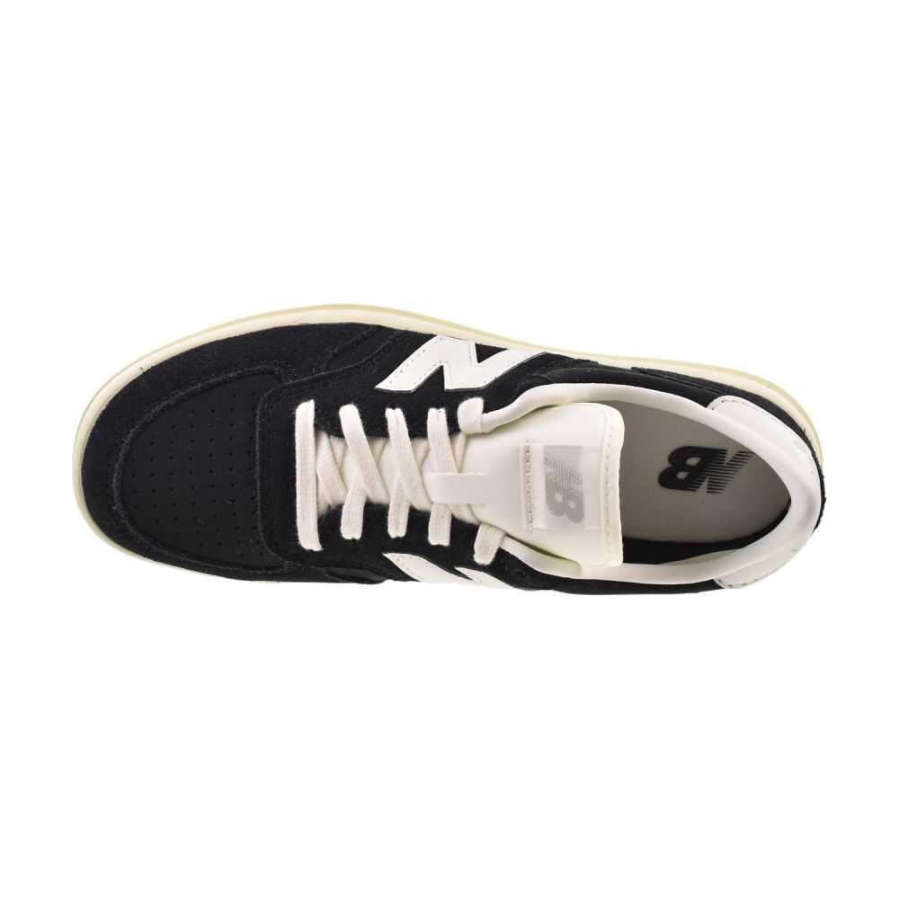 New Balance T500 Lace Big Kids's Shoes Suede Black/White gst500-bk