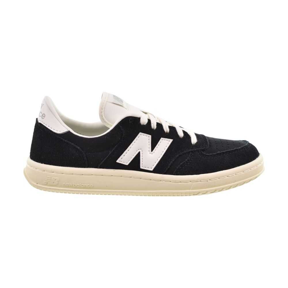 New Balance T500 Lace Big Kids's Shoes Suede Black/White gst500-bk