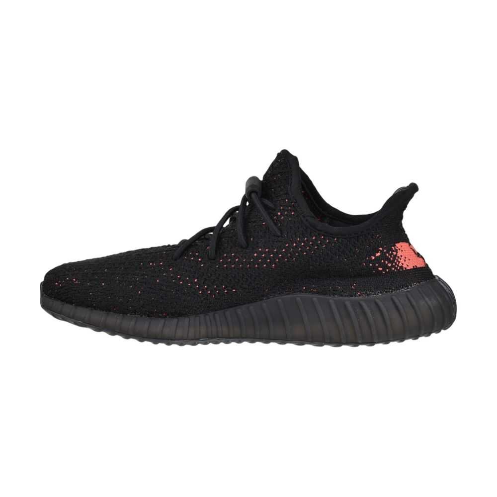 Adidas Yeezy Boost 350 V2 Kids Little Kids' Shoes Black/Red hp6591