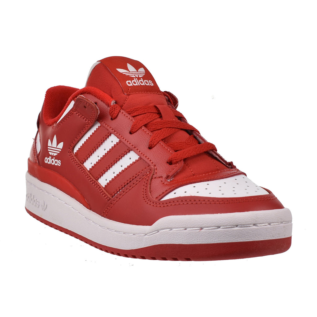 adidas forum low white red