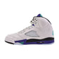 Air Jordan 5 Retro OG Men's Shoes White/Grape Ice-New Emerald hq7978-100