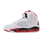 Air Jordan 5 Retro OG "Fire Red" Men's Shoes White/Fire Red hq7978-101