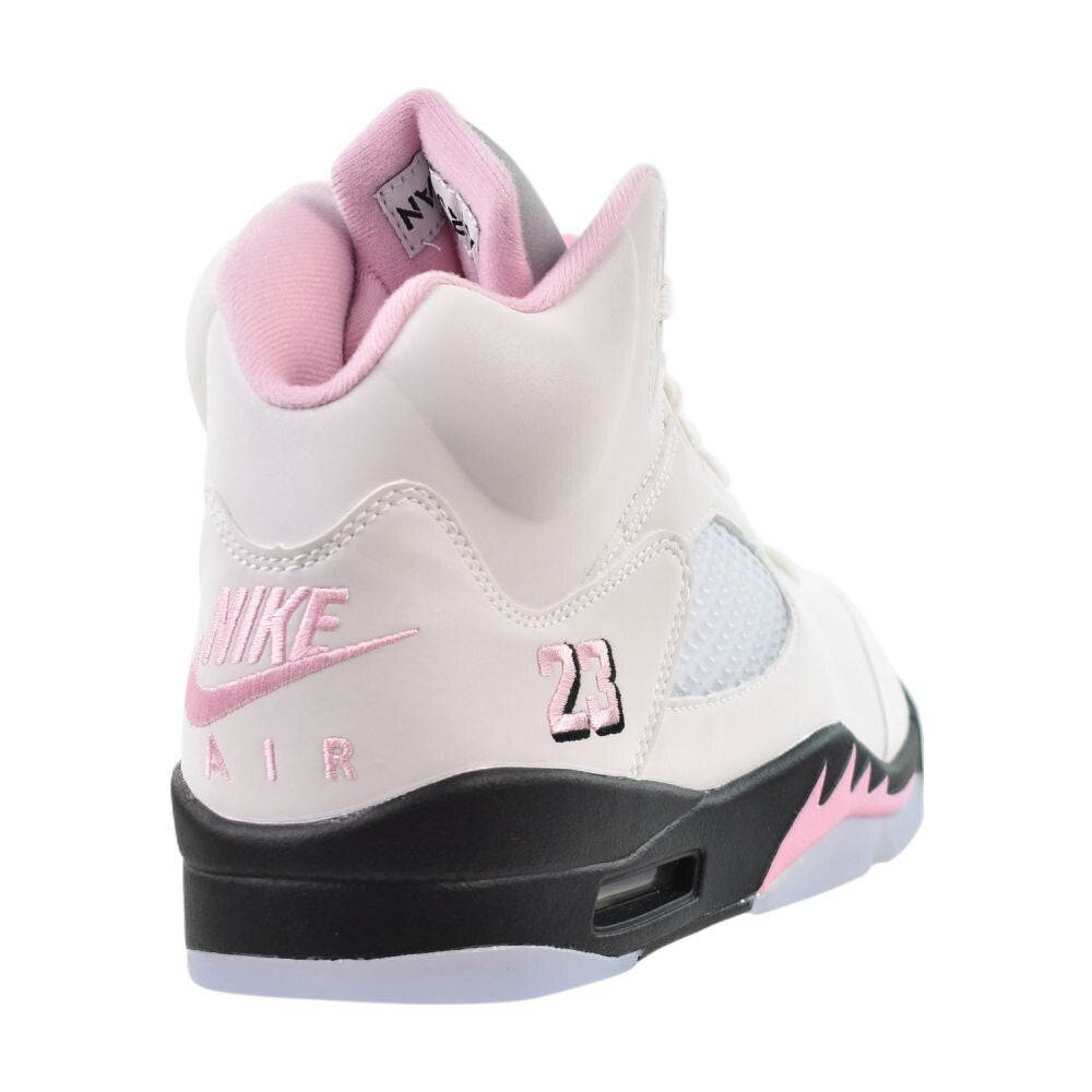 Air Jordan 5 Retro OG Men's Shoes White/Medium Soft Pink/Black hq7978-102