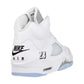 Jordan 5 Retro OG Men's Shoes White/Black-Metallic Silver hq7978-103