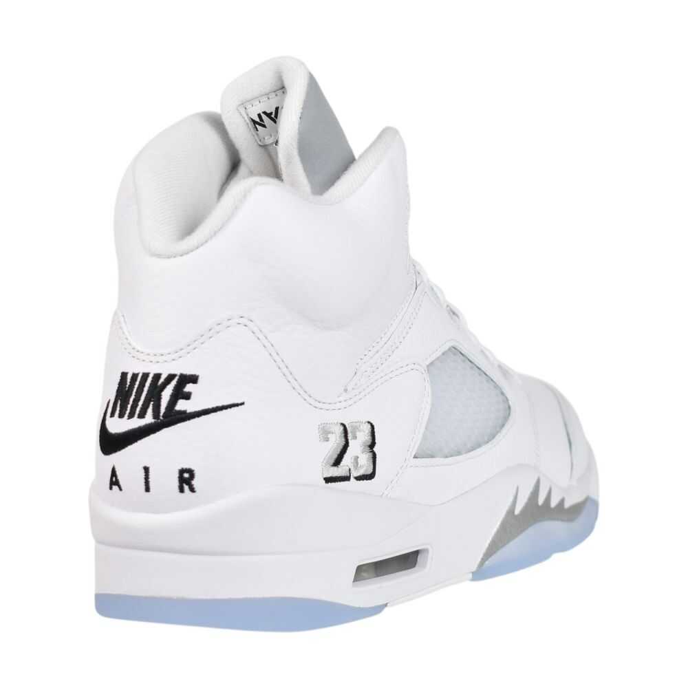 Jordan 5 Retro OG Men's Shoes White/Black-Metallic Silver hq7978-103