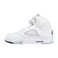 Jordan 5 Retro OG Men's Shoes White/Black-Metallic Silver hq7978-103