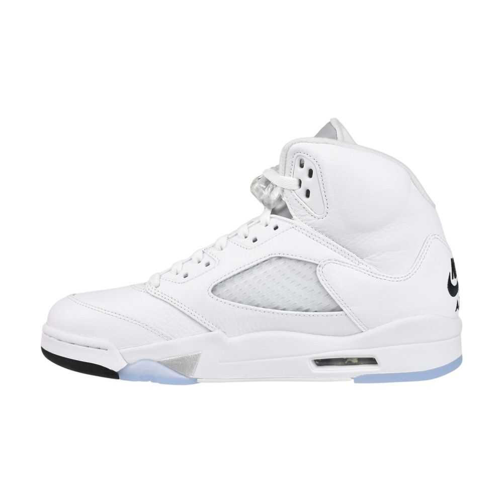 Jordan 5 Retro OG Men's Shoes White/Black-Metallic Silver hq7978-103