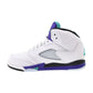 Jordan 5 Retro OG (PS) Little Kids' Shoes White/Grape Ice hq7979-100