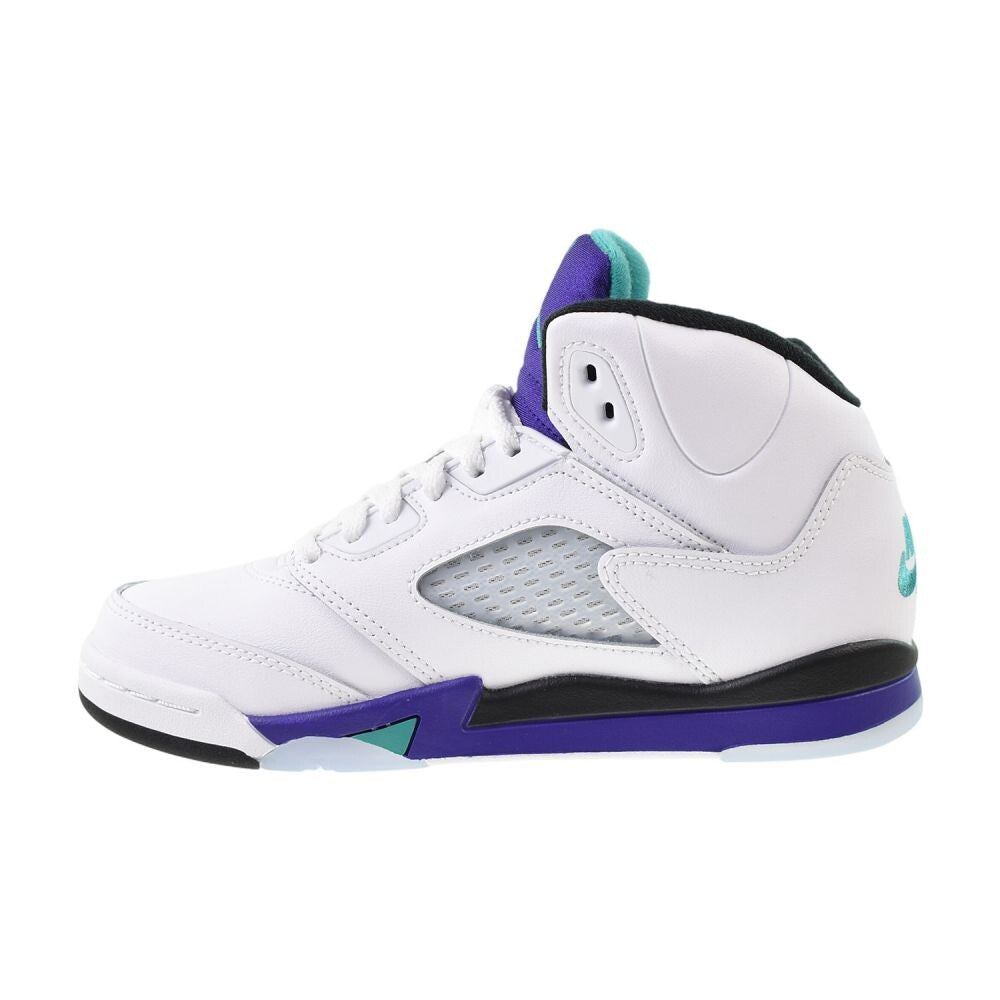 Jordan 5 Retro OG (PS) Little Kids' Shoes White/Grape Ice hq7979-100