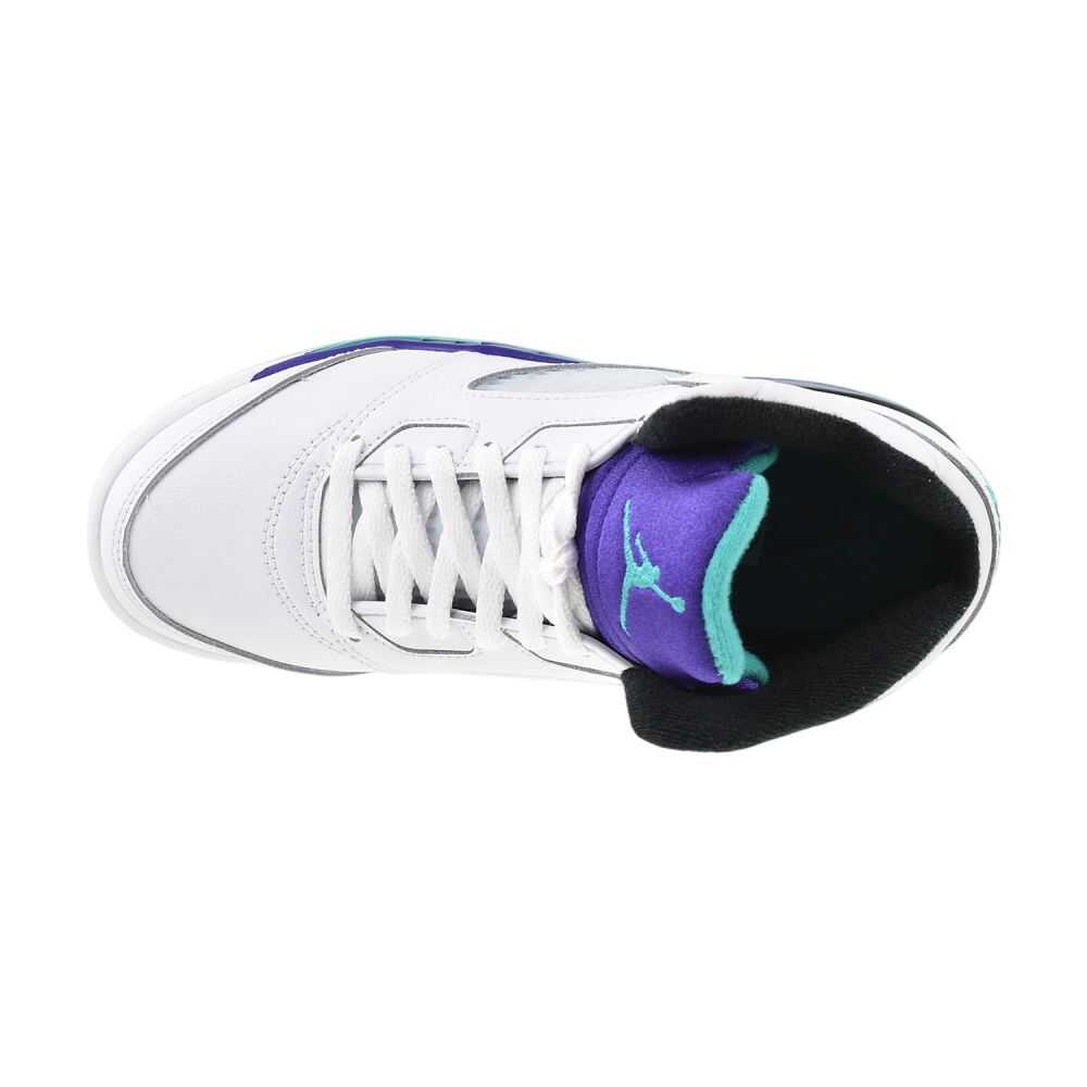 Jordan 5 Retro OG (PS) Little Kids' Shoes White/Grape Ice hq7979-100