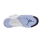 Air Jordan 5 Retro Big Kids' Shoes White/Black-Metallic Silver hq7980-103