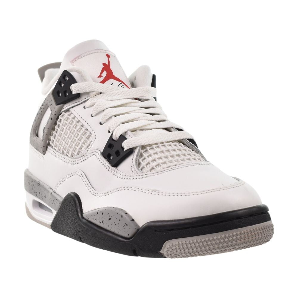 Air Jordan 4 Retro OG (GS) "White Cement" Big Kids' Shoes Fire Red ib4171-100