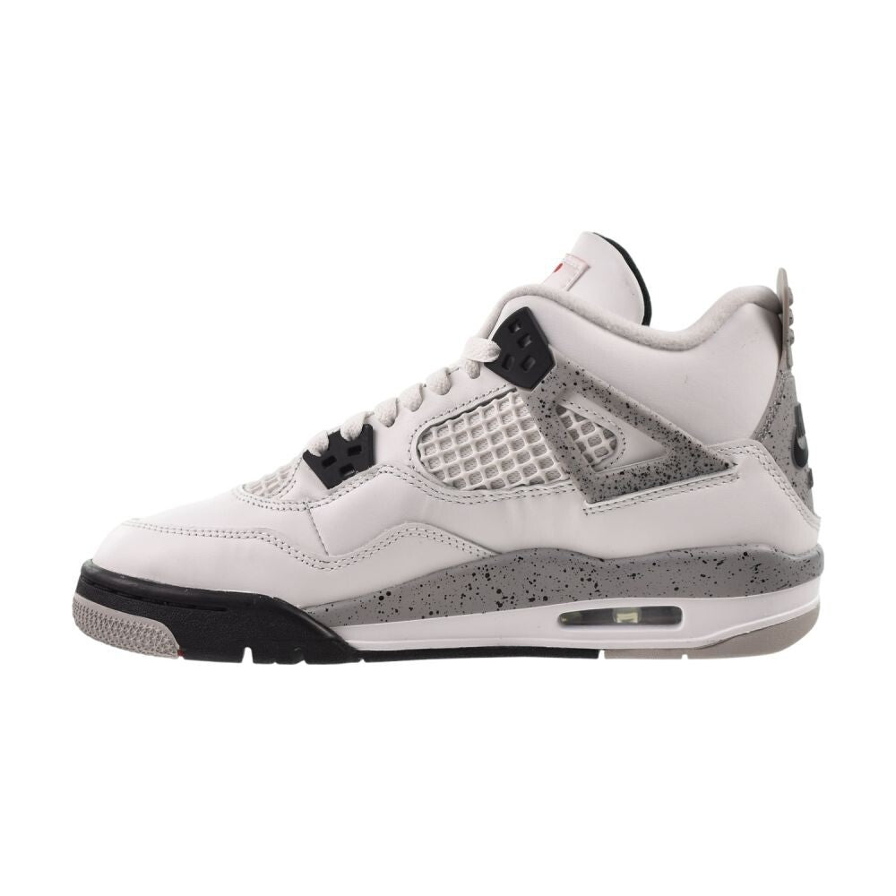 Air Jordan 4 Retro OG (GS) "White Cement" Big Kids' Shoes Fire Red ib4171-100